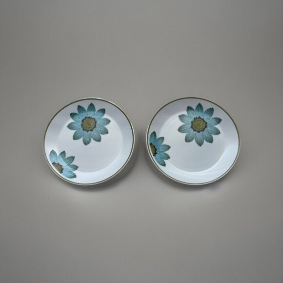 Noritake Up Sa Daisy Salad Plate MCM Set of 2 Progression China Japan 8 1/4" - Picture 1 of 10